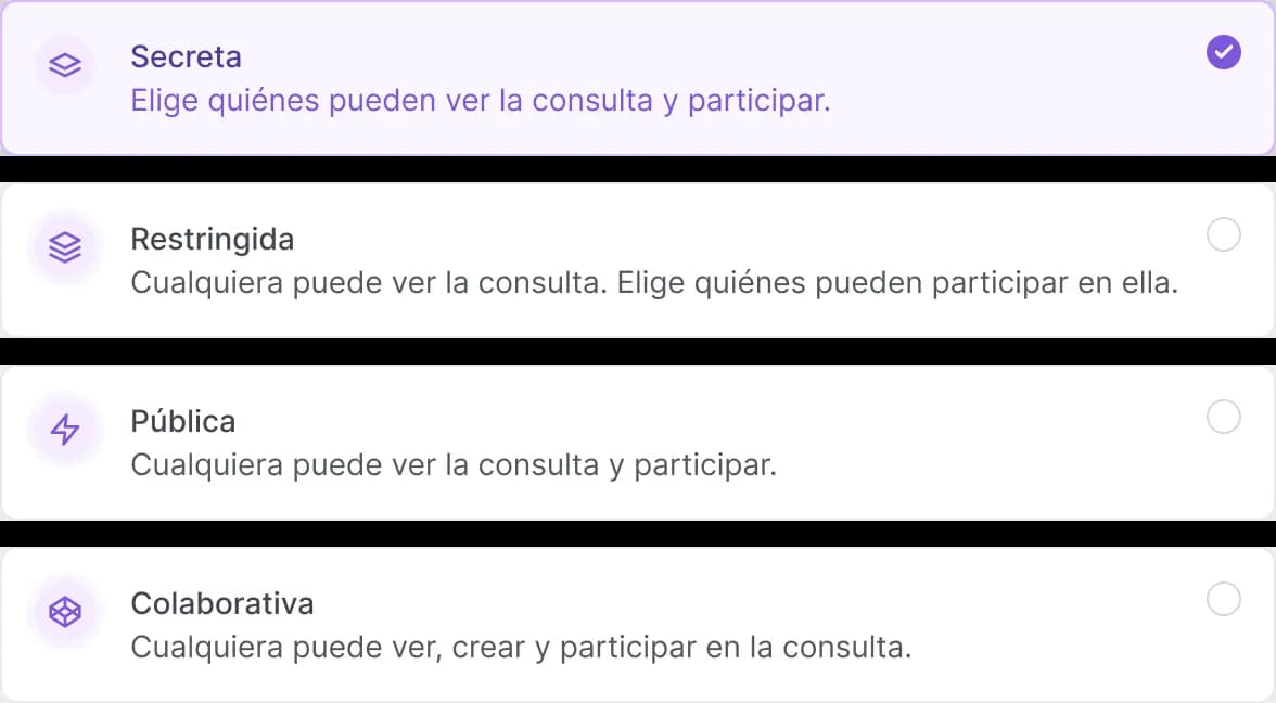 Vista previa de la app